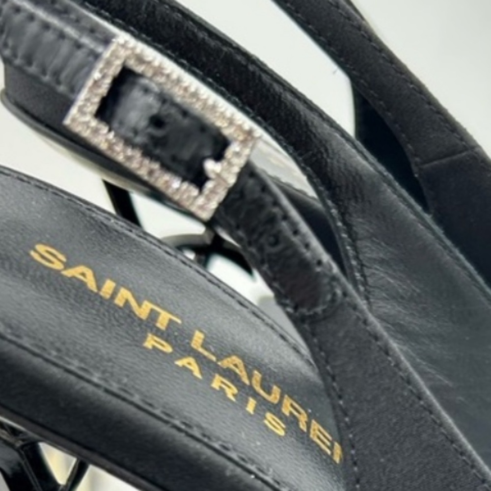 Women's Saint Laurent YSL OPYUM Slingback Heels. Size 38 (US 8) - Picture 7 of 10